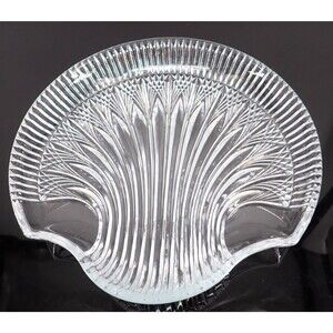 Mikasa Studio Nova Pearl Surprise Crystal Shell Shape Platter Dish 10-1/2" Japan